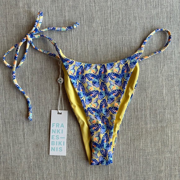 Frankie's Bikinis Birdie Ruffle Top + Ziggy Bottom (size M) NWT - Picture 9 of 10